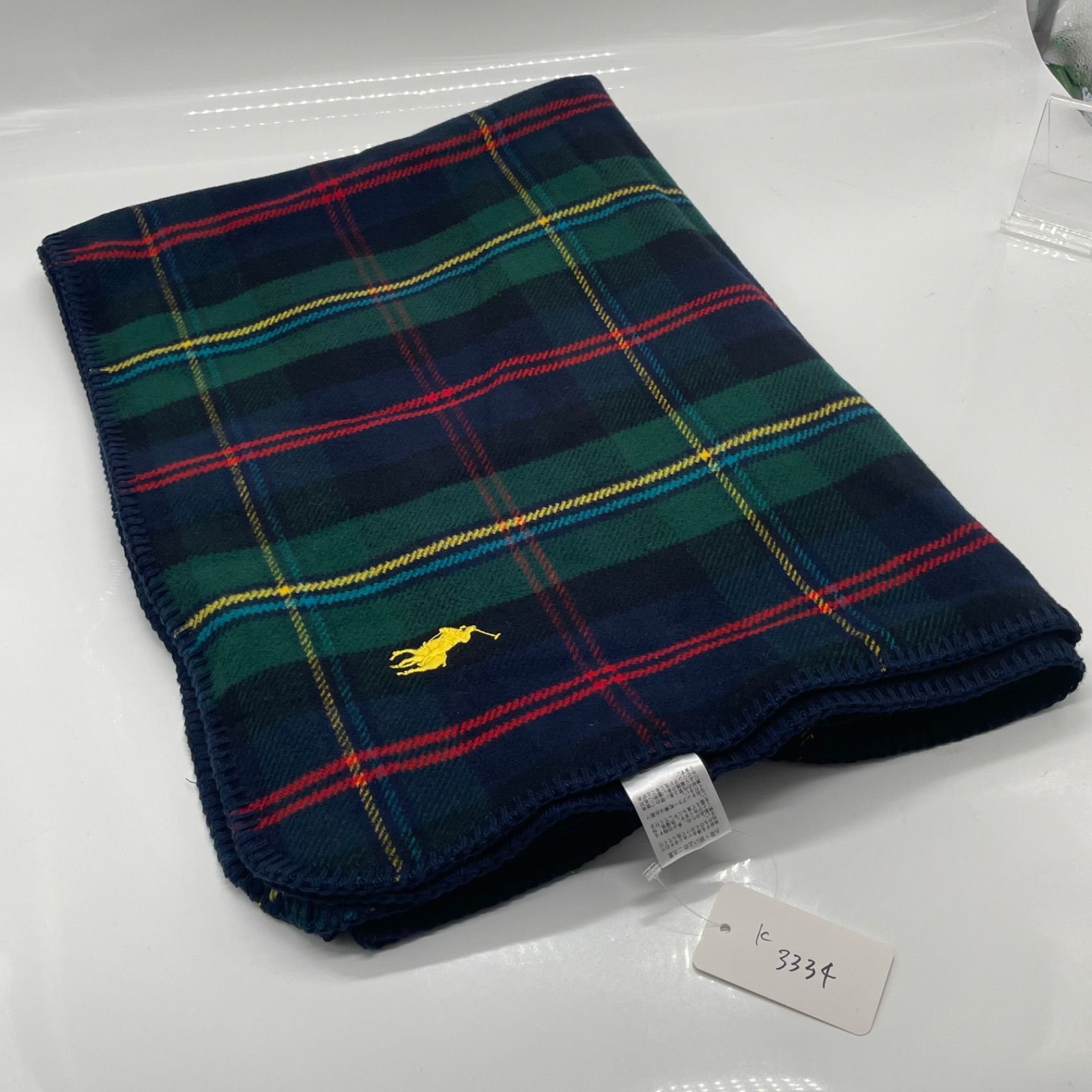 ラルフローレン綿100%ブランケット ストア Ralph Lauren ハーフ