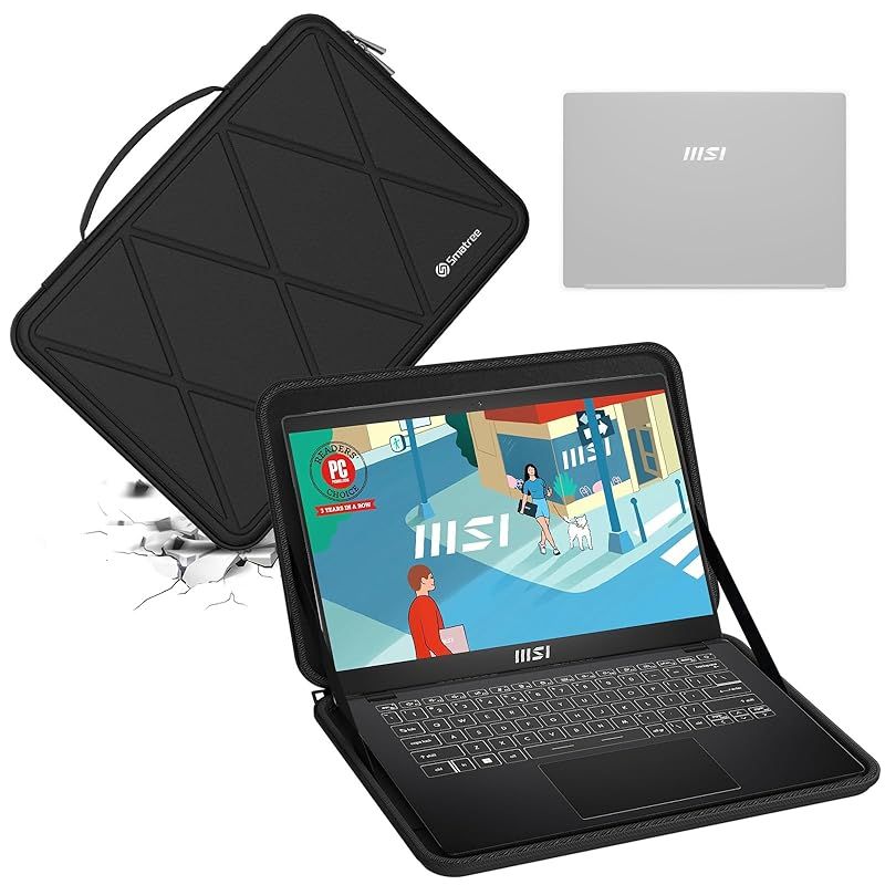 Smatree ハードEVA保護スリーブケース 14インチ MSI Modern 14 C13M-621US/C13M-606US/C12M-032/C12M-495US 14インチ Lenovo Yoga 7i 2イン1ラップトップ、14 inch Le 1