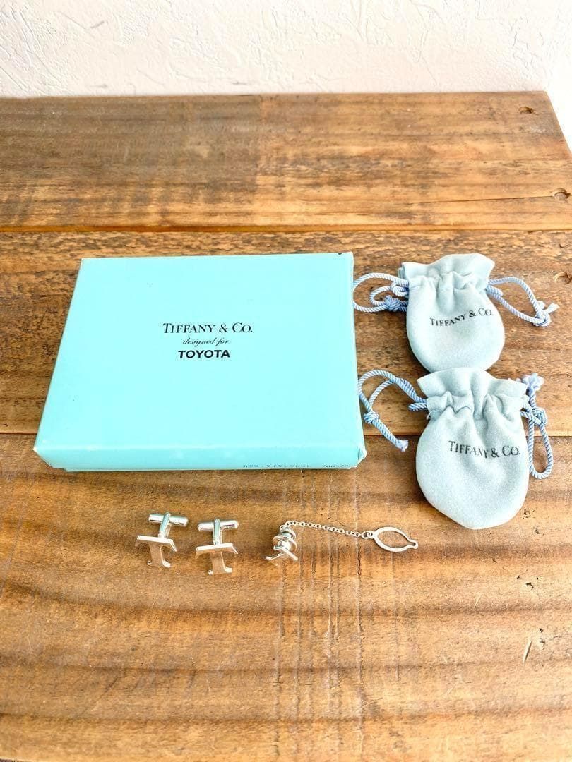 Tiffany　カフス　カフリンクス タイタック TIFFANY ティファニー トヨタ コラボ T カフリンクス タイタック