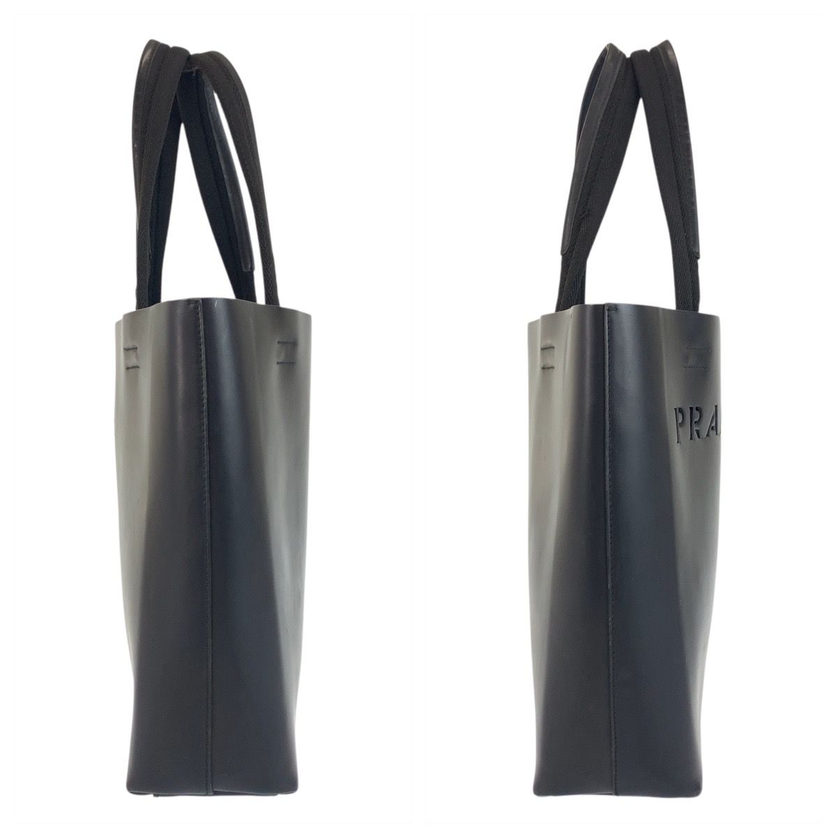 ⭐︎美品⭐︎PRADA ブラック レザートートバッグ Prada レザー トートバッグ | ブラック | FARFETCH JP