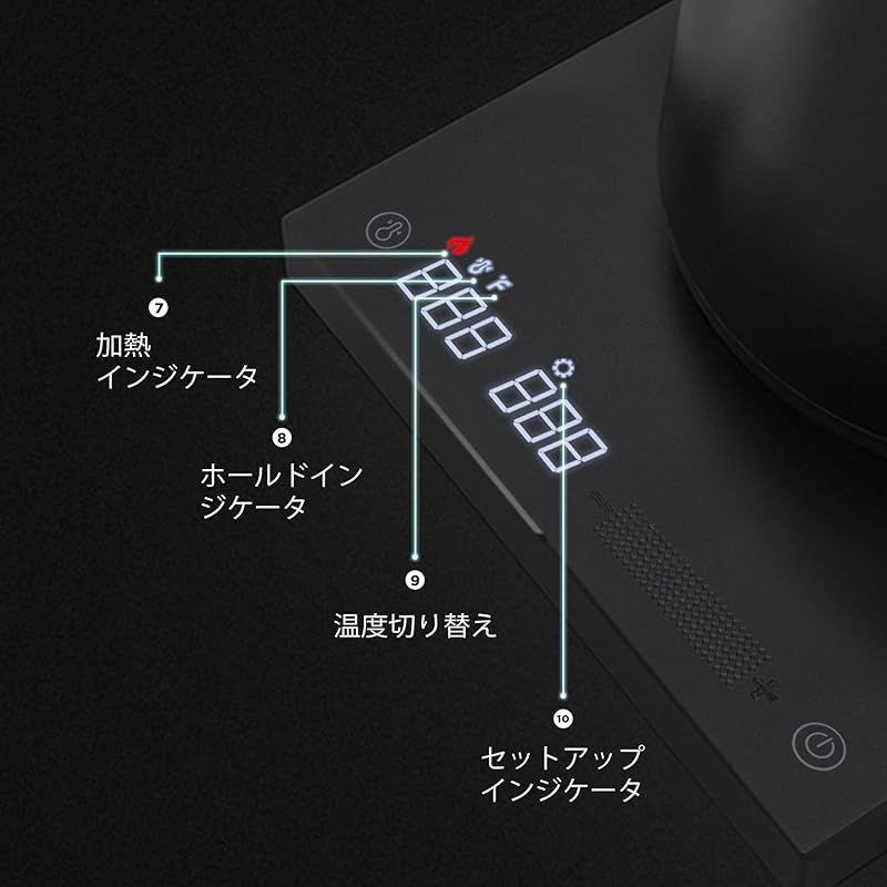 TIMEMOREコーヒー向けFish Smart電気ケトル電気ケトル0.6L1000W