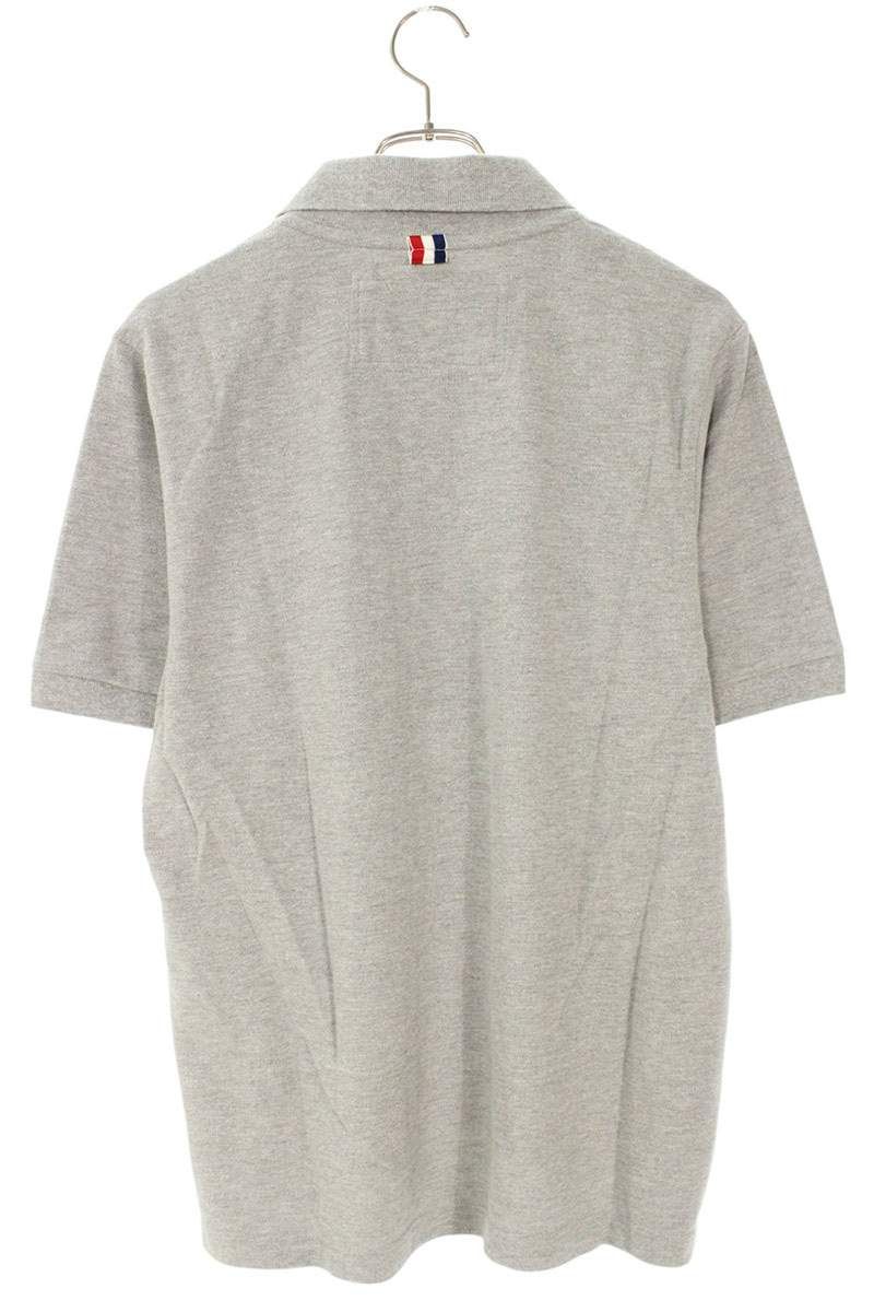 トムブラウン トリコロールテープコットン半袖ポロシャツ メンズ 3