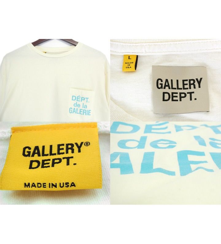 ギャラリーデプト GALLERY DEPT. 23SS 【 Dept De La Galerie L/S Pocket Tee 】 ロゴ ロング  スリーブ カットソー 35047 - メルカリ