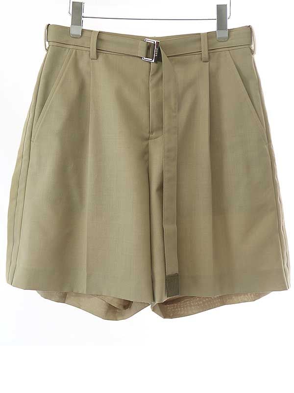 sacai サカイ 23SS ベルテッドバミューダショートパンツ