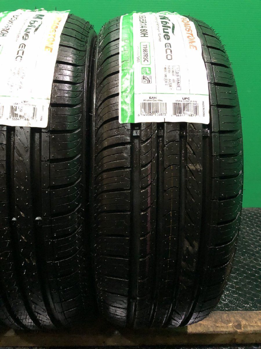 新品 ROADSTONE N blue eco SH01 185/55R14 14インチ 夏タイヤ 4本 VW 
