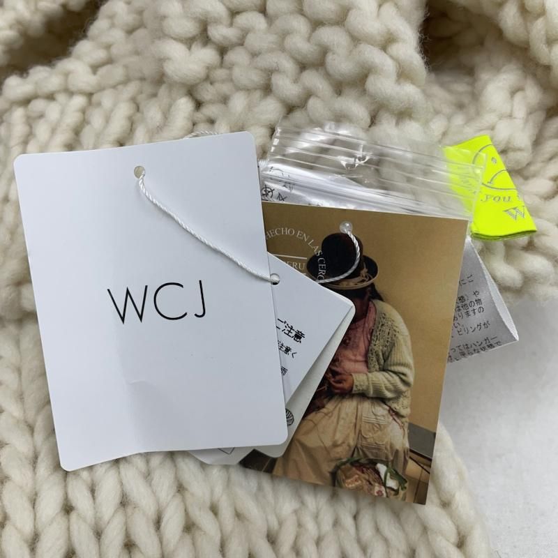 【WCJ 新品未使用】ハンドニットカーディガン　ホワイト WCJ 新品未使用】ハンドニットカーディガン ホワイト - メルカリ