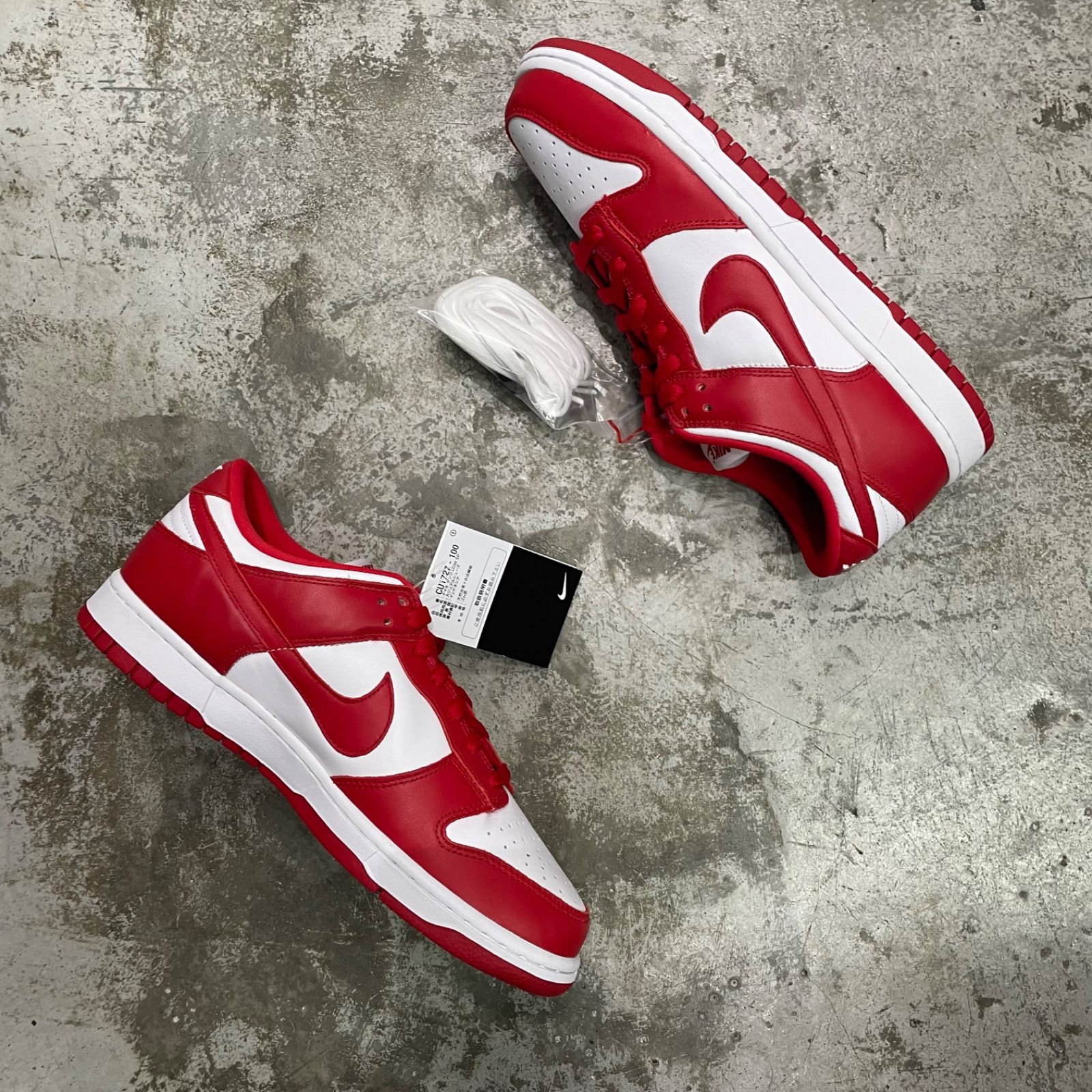 国内正規 未使用品 NIKE Dunk Low SP White and University Red ダンク 