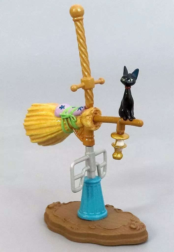 魔女の宅急便 フィギュア ほうき 魔女の宅急便 ほうきに乗るキキとジジ フィギュア 魔女の宅急便