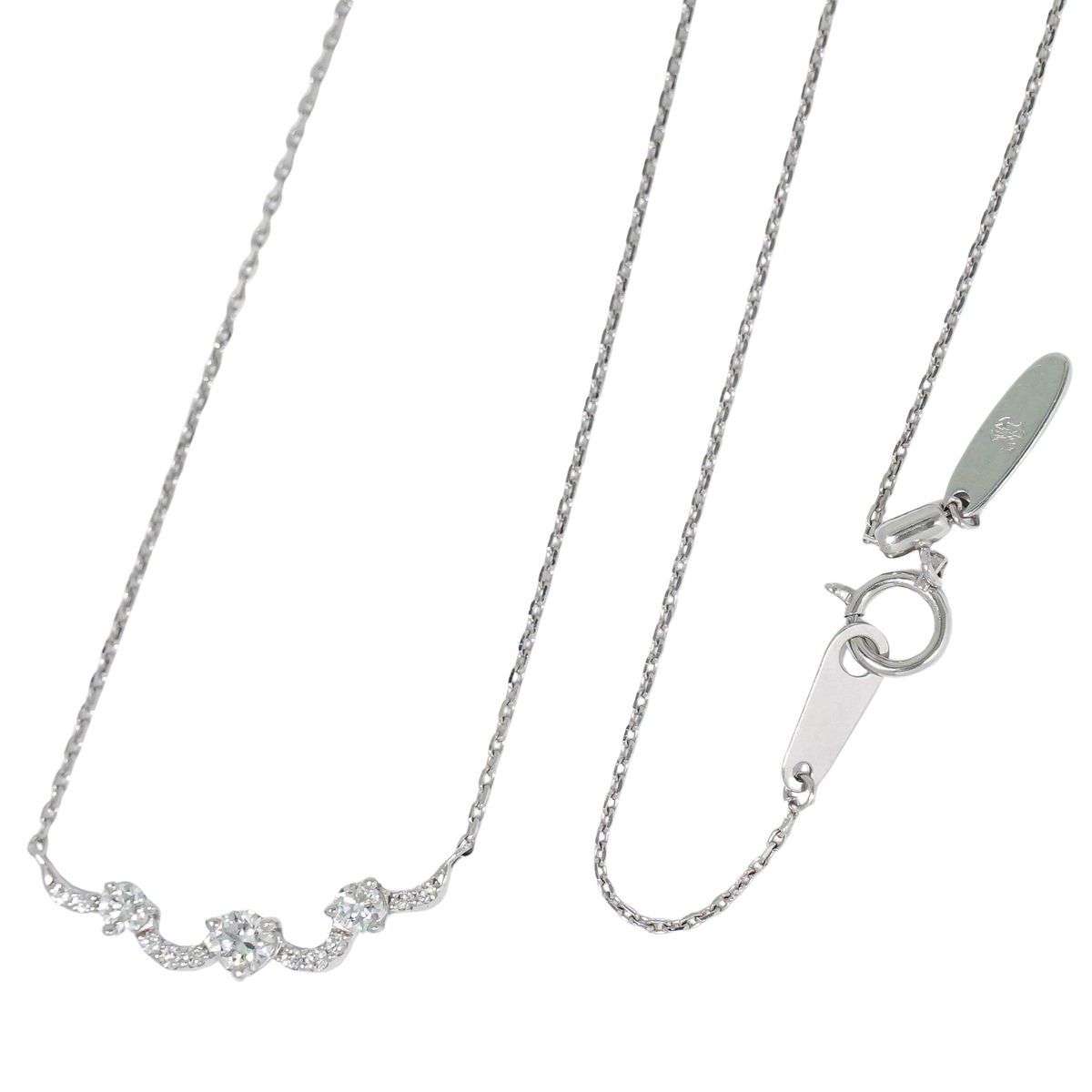 本物 モニッケンダム MONNICKENDAM ダイヤモンド 0.40ct Pt900 Pt850 ネックレス ペンダント プラチナ アクセサリー ジュエリー 中古 【フォロー割】