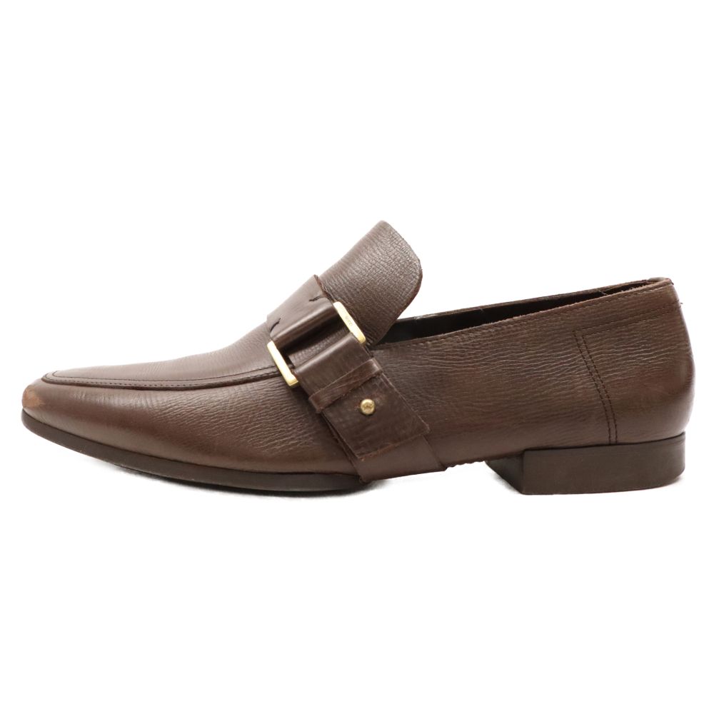 GUCCI GUCCI グッチ レザーローファー スリッポン ブラウン 108143 