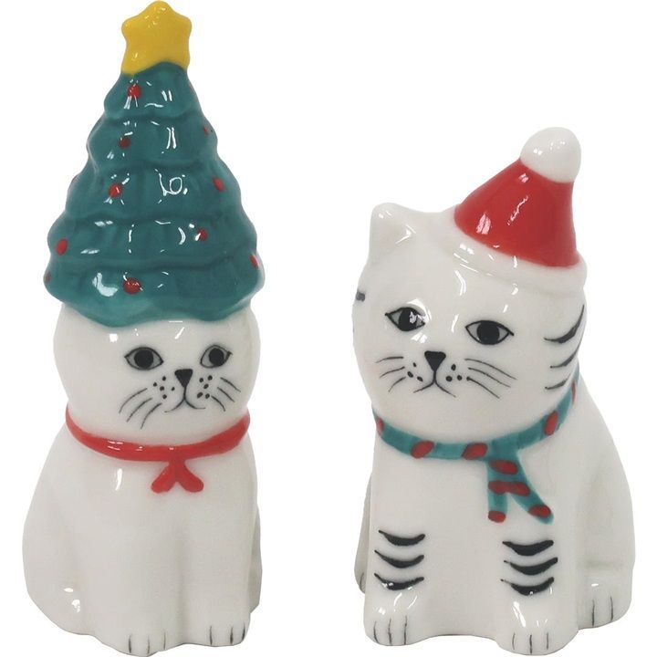 ☆彡在庫限り☆彡【Zappy / ザッピー】ねこのクリスマスオブジェ 2個