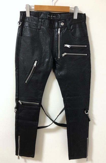 NO ID.BLACK（ノーアイディブラック）447006-473P シンセティックレザー ボンテージ スキニーPT パンツ【E4672-007】 -  メルカリ