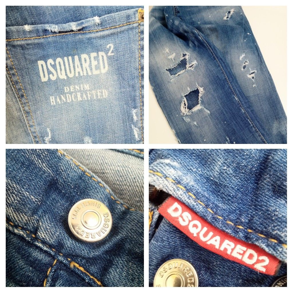 DSQUARED2】ダメージ加工デニムパンツ/S74LB0429/46サイズ - メルカリ