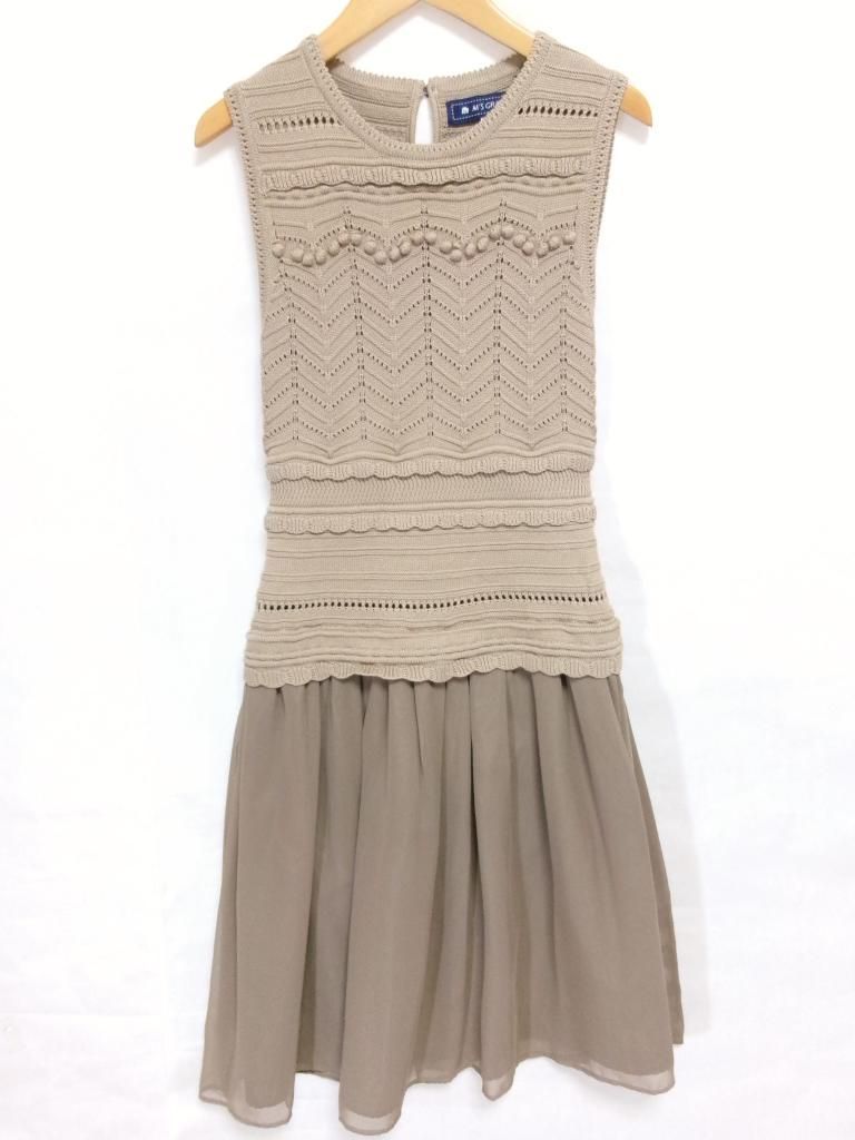 M'S GRACY エムズグレイシー ドッキングワンピース サイズ40 ブラウン ドット リボン付 M\u0027S GRACY 2025 SUMMER Collection | msgracy