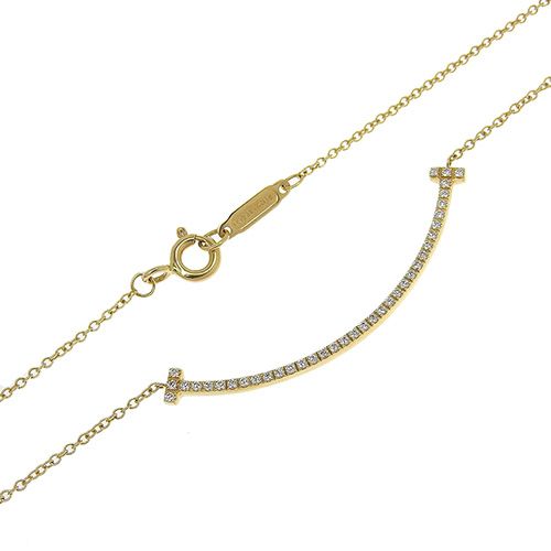 TIFFANY&Co.(ティファニー) Tスマイル ダイヤモンド ネックレス  