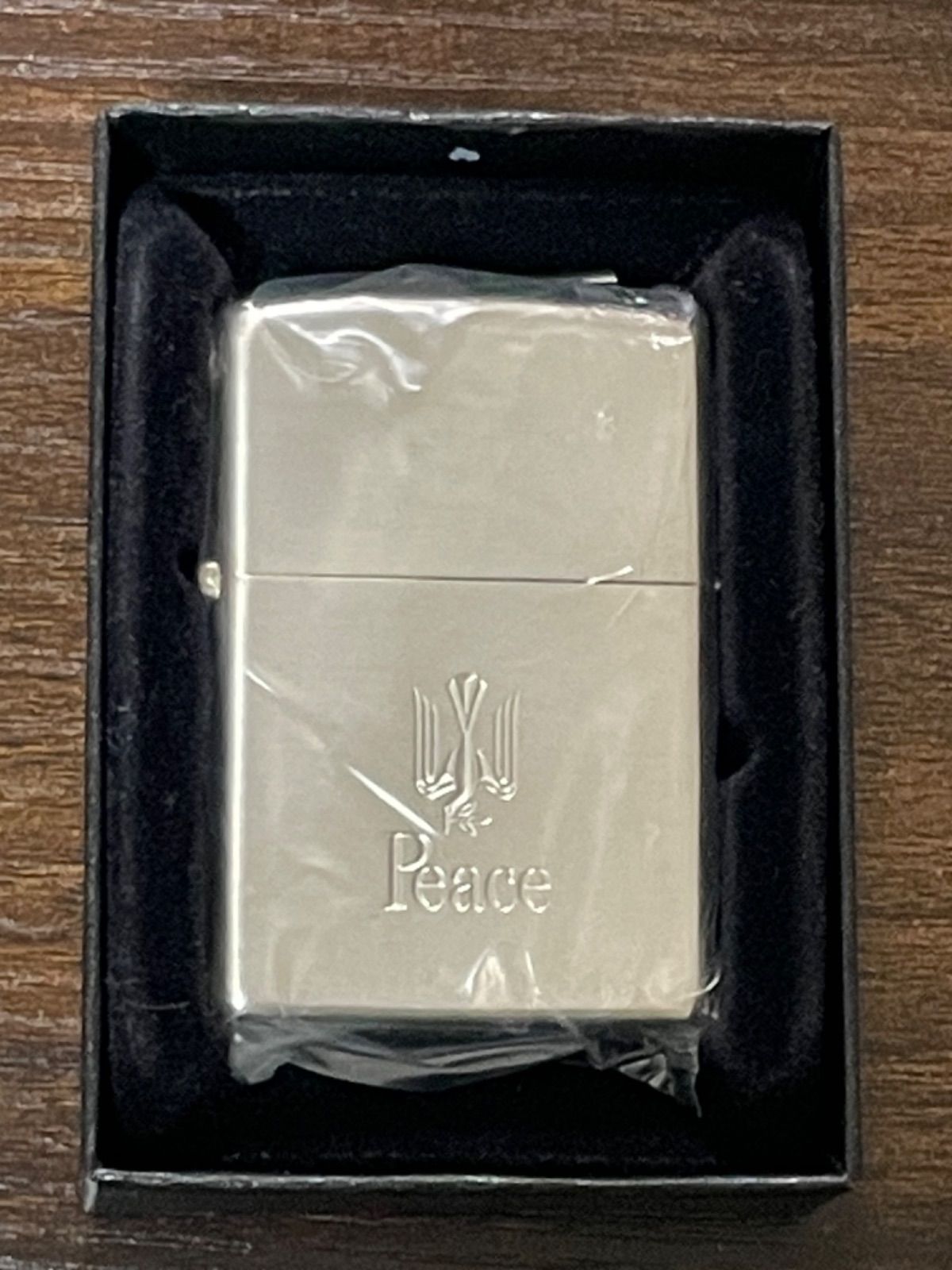 zippo Peace silver 限定品 ピース シルバー 2015年製 懸賞品 たばこ 