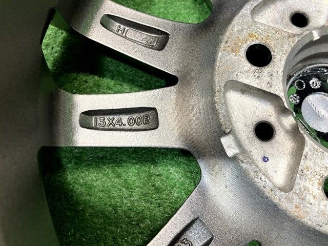 VEMOTION ホイール アルミ ダークシルバー 13インチ 4.00B 4穴 4本 100 