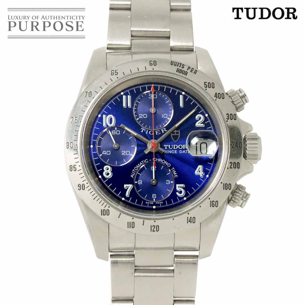 チューダー チュードル TUDOR クロノタイム プリンスデイト 79280 メンズ 腕時計 ブルー 自動巻き Chrono time  90207030 90237030 - メルカリ