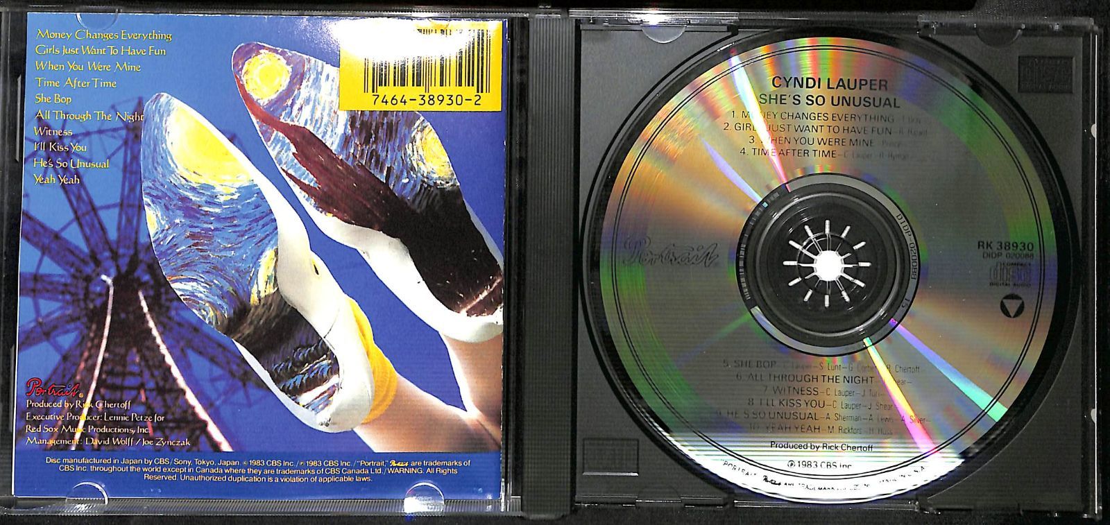 KM0332【CD】Cyndi Lauper She's So Unusual シンディ・ローパー