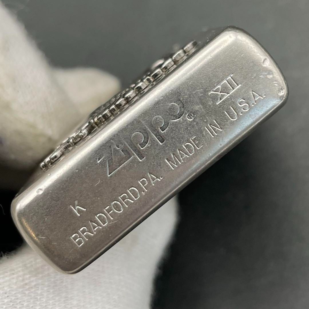 ビンテージ ZIPPO CHESS KING メタル貼り 1996年型 Zippo カワセミ 立体メタル貼り 1996年11月製 KING FISHER KAWASEMI