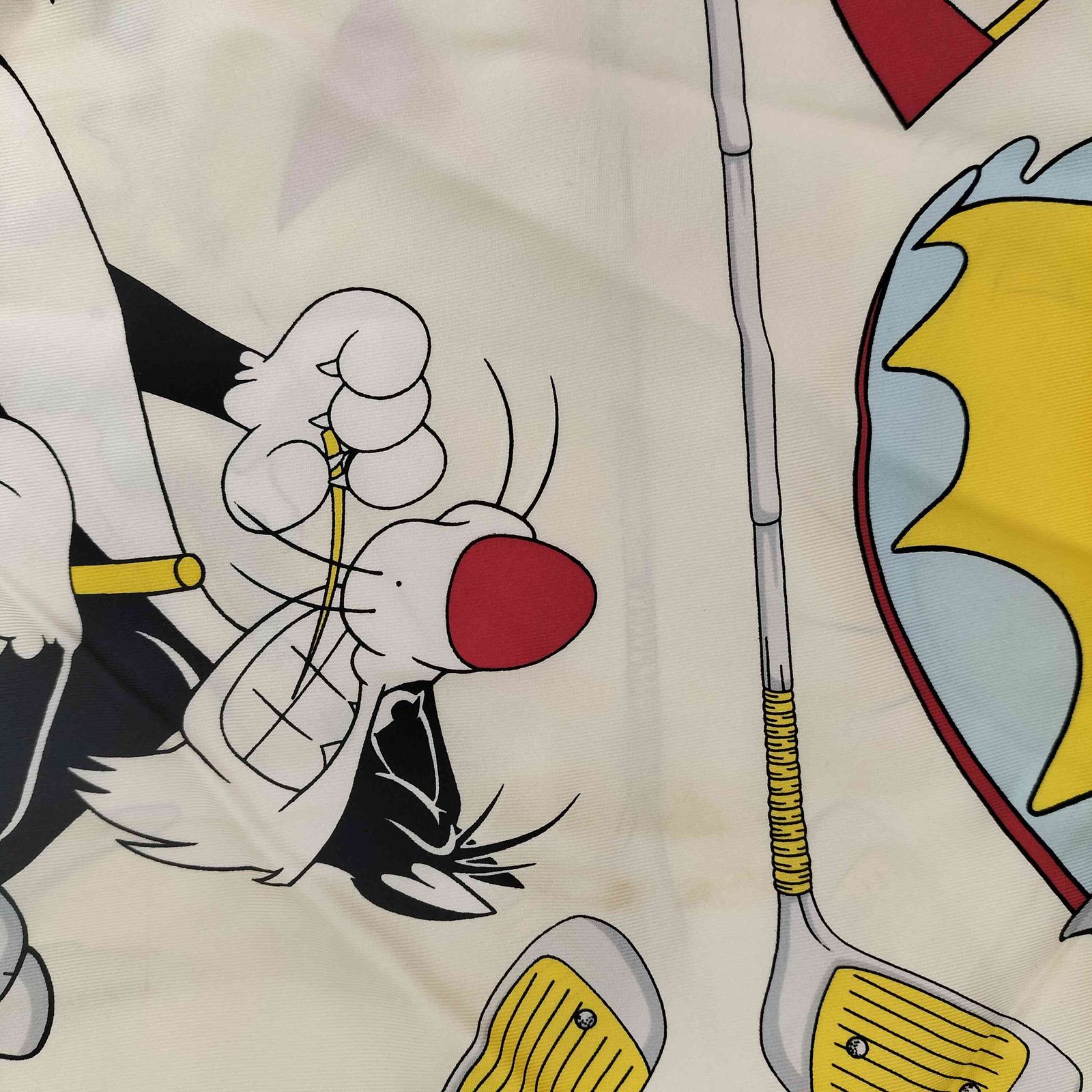 ユーズドフルギ USED古着 シルク100 キャラクタースカーフ レディース  