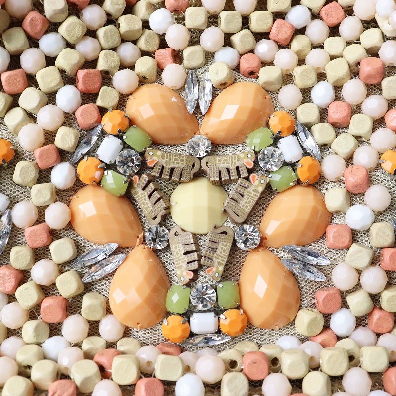 美品 アンテプリマ ANTEPRIMA ビーズバッグ ｜ベージュ ピンク