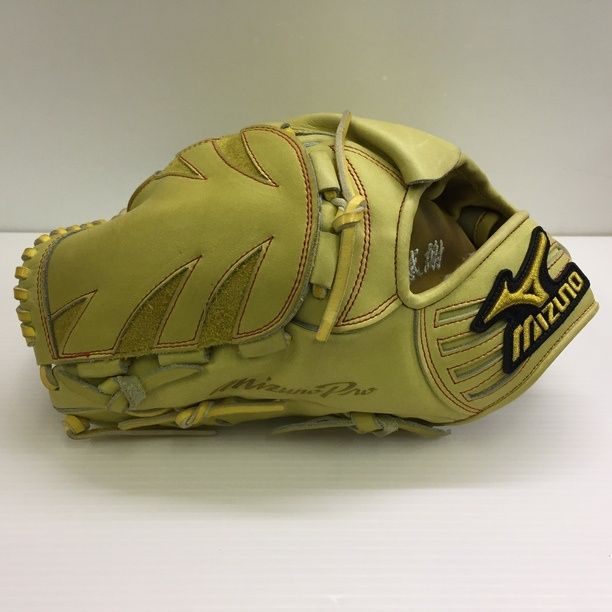 中古品 ミズノ MIZUNO ミズノプロ 硬式 投手用グローブ 刺繍入り