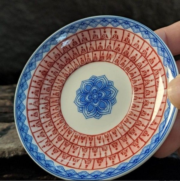 中国茶器 饕餮三才蓋碗 茶器 茶道具 煎茶器 新品未使用