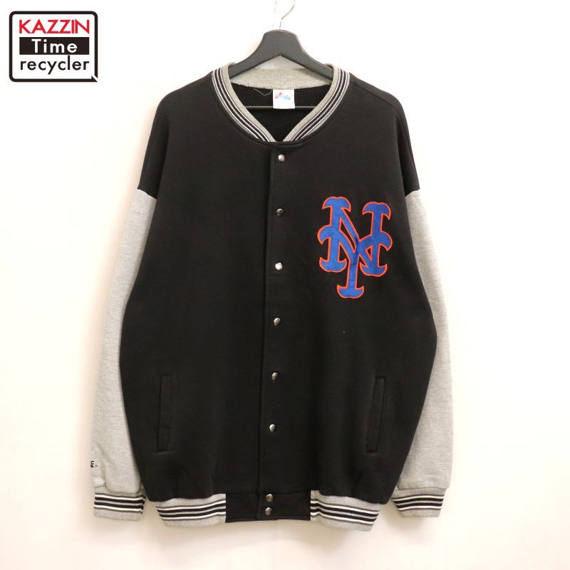 80s ニューヨーク メッツ スタジャン usa製 ヴィンテージ MLB 90s USA製 MLB vintage majestic ニューヨーク・メッツ ツートンカラー