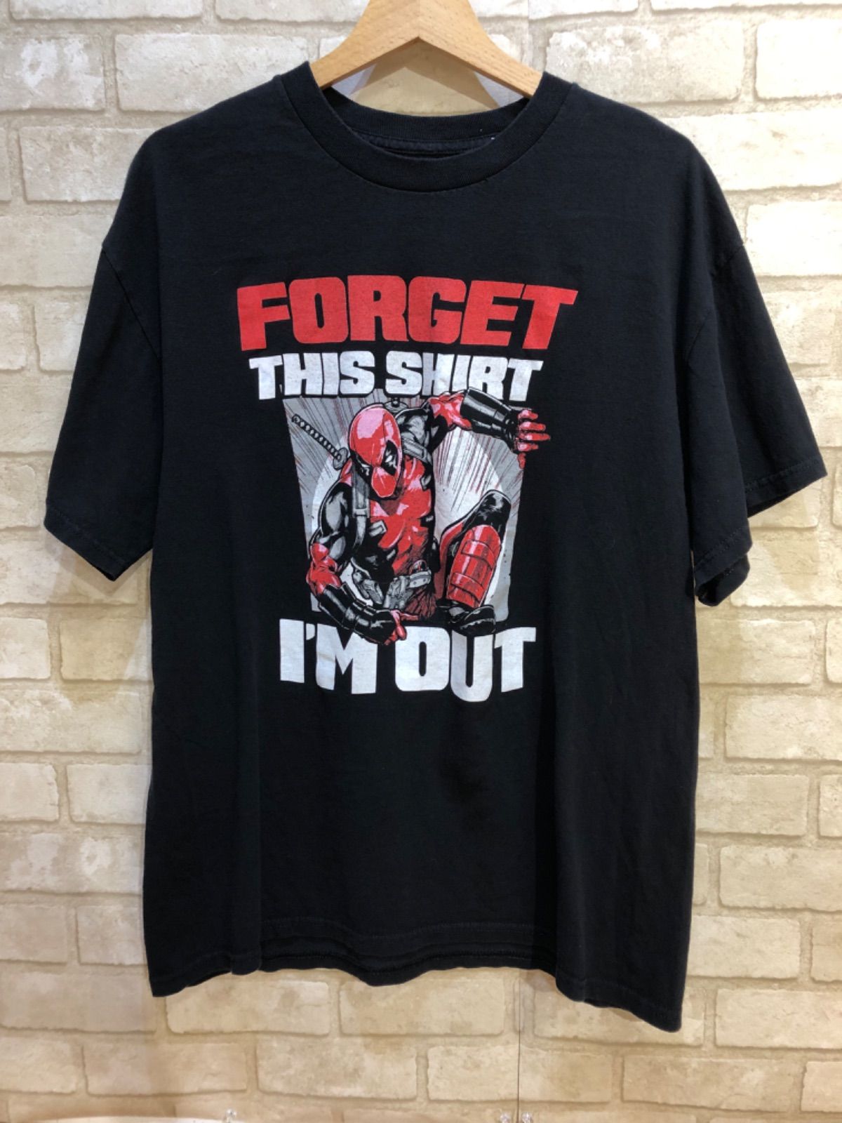 海外古着 MARVEL Deadpool プリントTシャツ size L