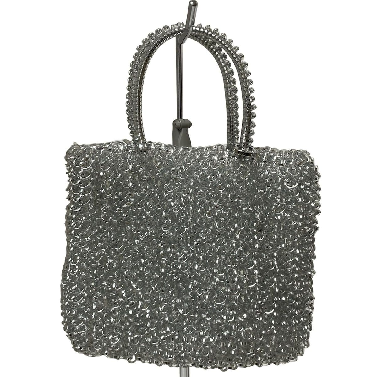 美品 アンテプリマ ミニアトゥーラ ワイヤーバッグ エナメルブラック