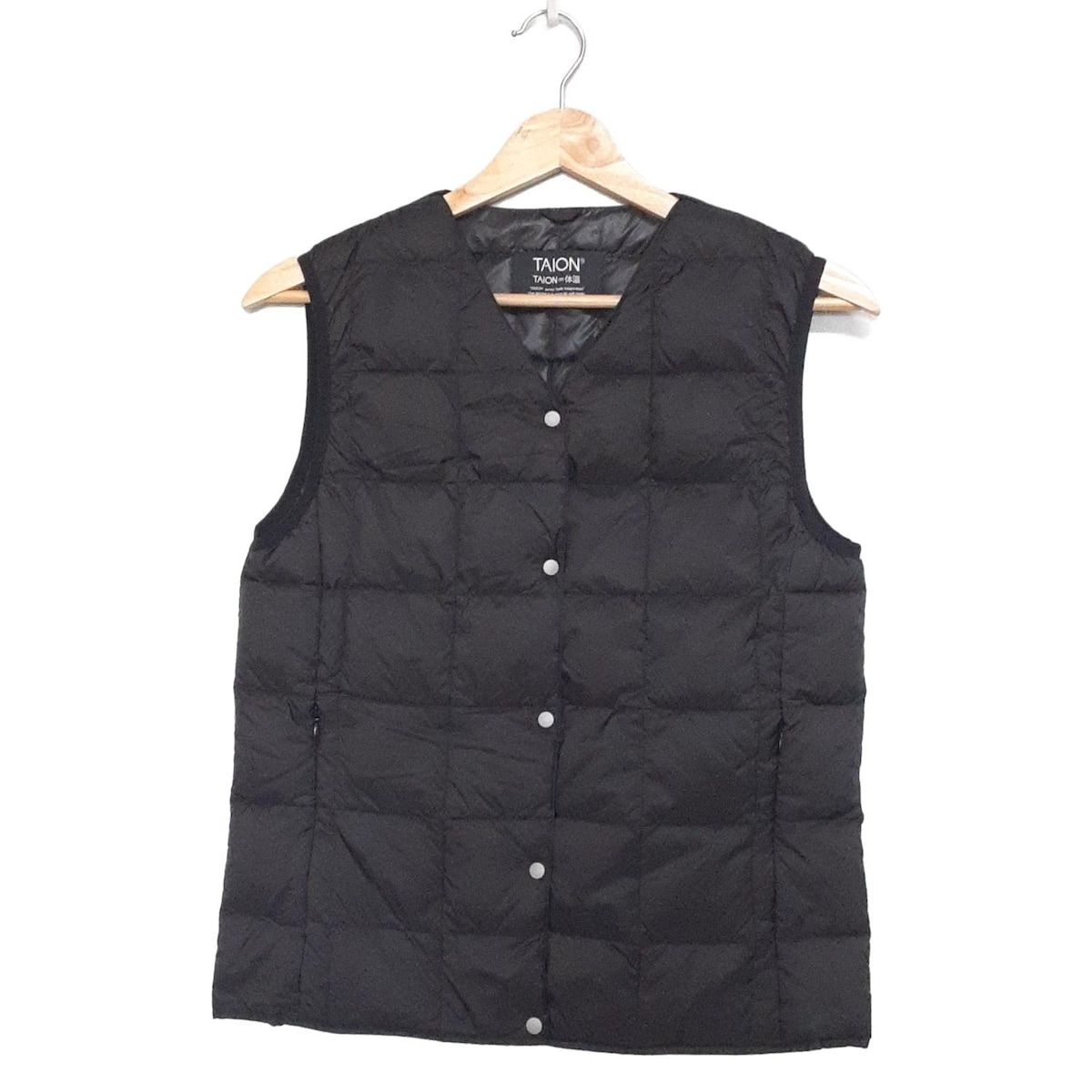 TAION タイオン ダウンベスト サイズM women レディース - 黒 秋|冬
