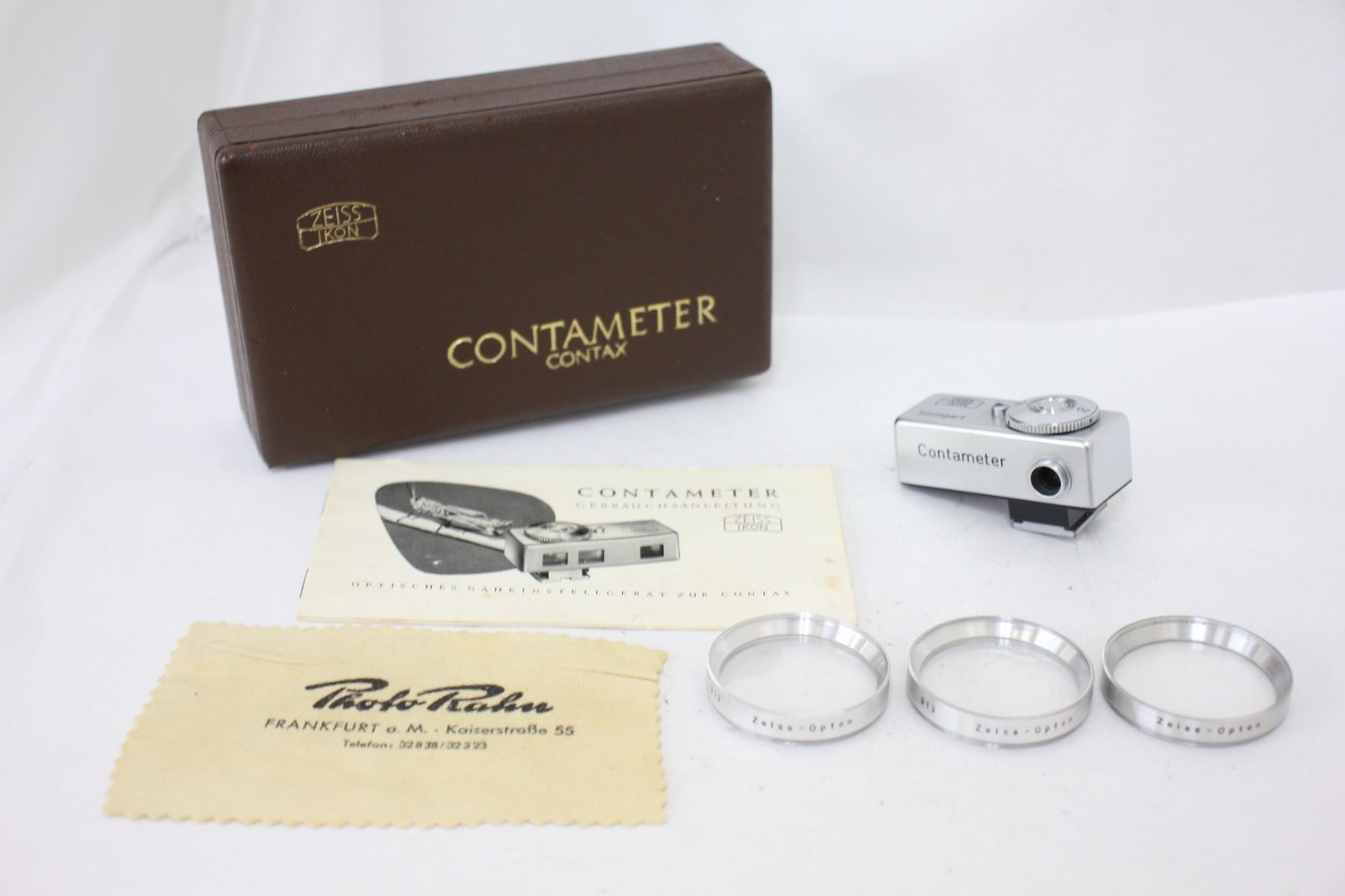 返品保証 ツァイスイコン Zeiss Ikon Contameter 接写リングセット M7399