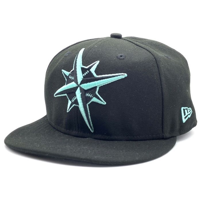 NEW ERA 59FIFTY シアトル・マリナーズキャップ 7 1/8 NEW ERA - 59fifty シアトル・マリナーズ カスタムキャップ 7 1
