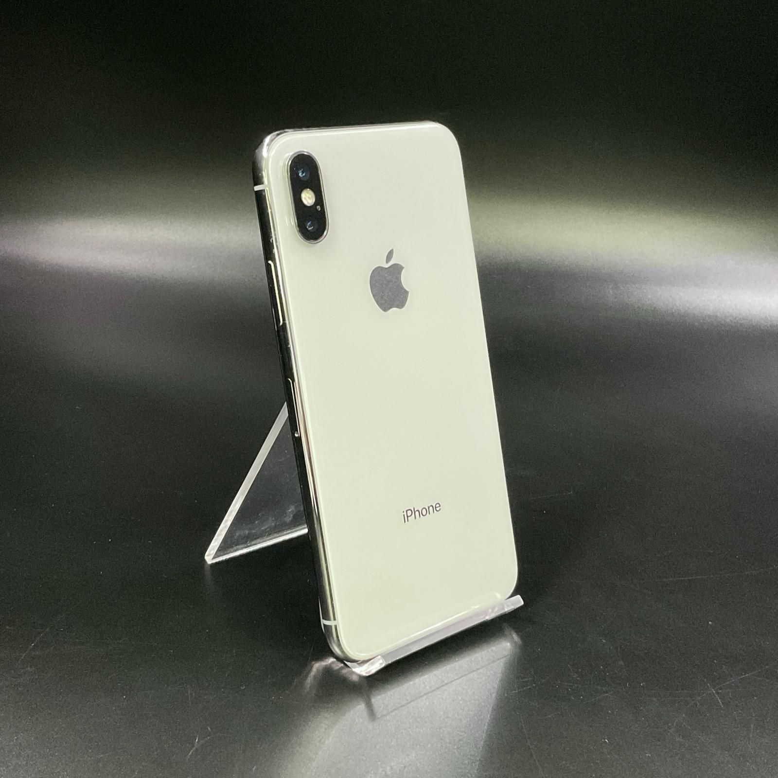 白ロム ソフトバンク 携帯電話 シルバー iPhone X 64GB シルバー Softbank 白ロム 76%【難有】【最速発送