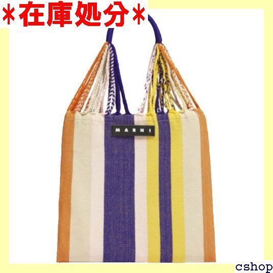 マルニ MARNI マーケット ショッピング バッグ ストライプ ピクニック