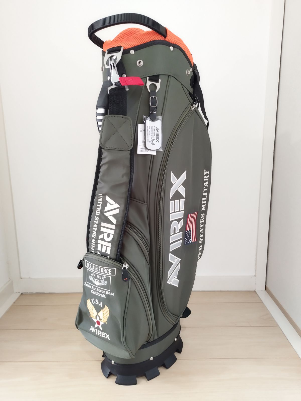 AVIREX GOLF セルフスタンド付キャディバッグ - メルカリ