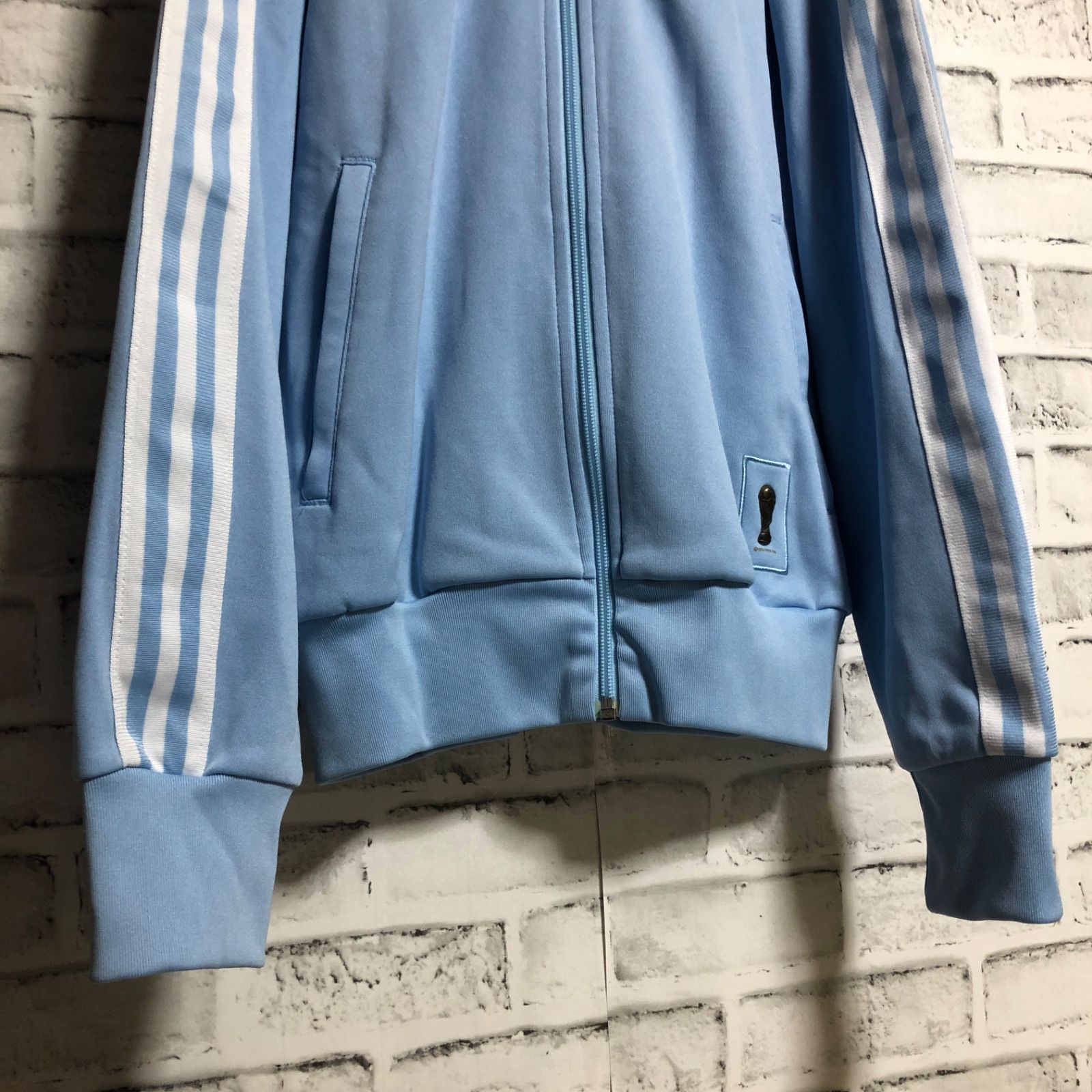 希少XXL⭐️80s adidasトラックジャケット/ジャージ 黒青紫 刺繍