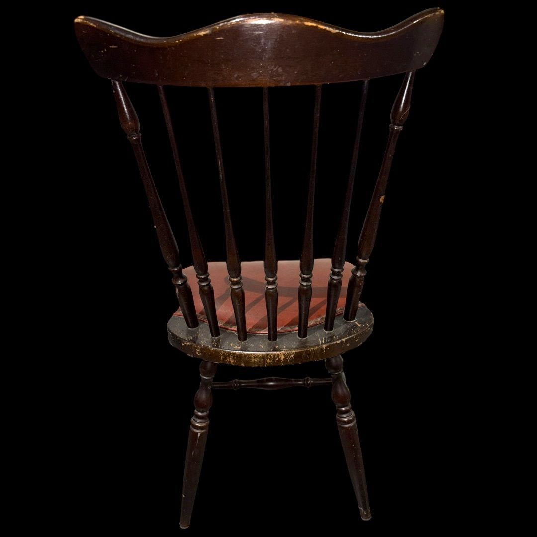 イギリスアンティーク ウィンザーチェア ビンテージ 一人掛け椅子 赤