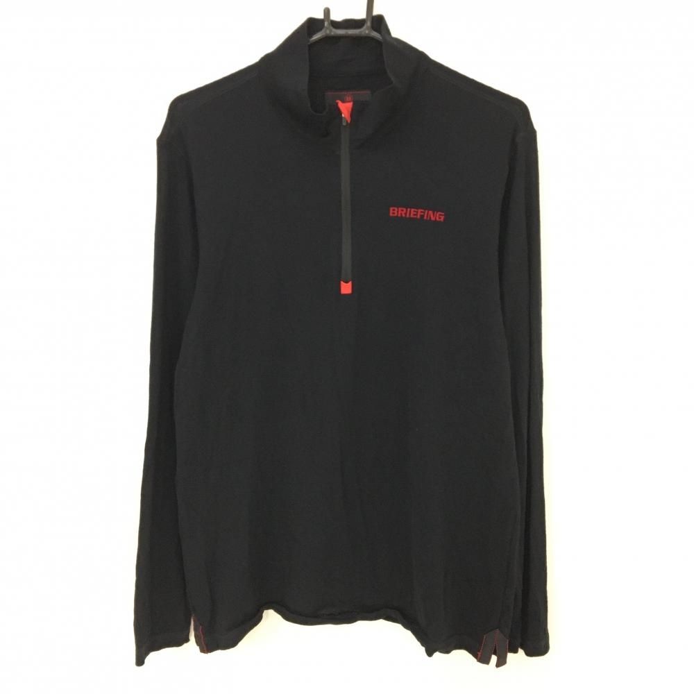 BRIEFING ハーフジップ セーター 黒 4364【美品】ブリーフィング