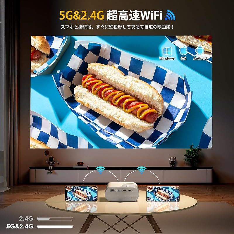 新品】 【進級版&超小型】YOWHICKプロジェクター 18000LM高輝度