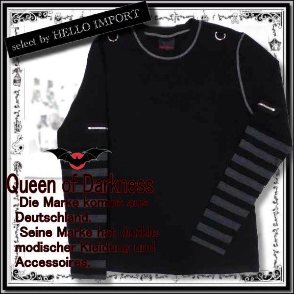 再無 ゴシック メンズ 長袖 ロンT ラウンドチャック 服 パンク ファッション 薄手 黒 再入荷 |rfa172