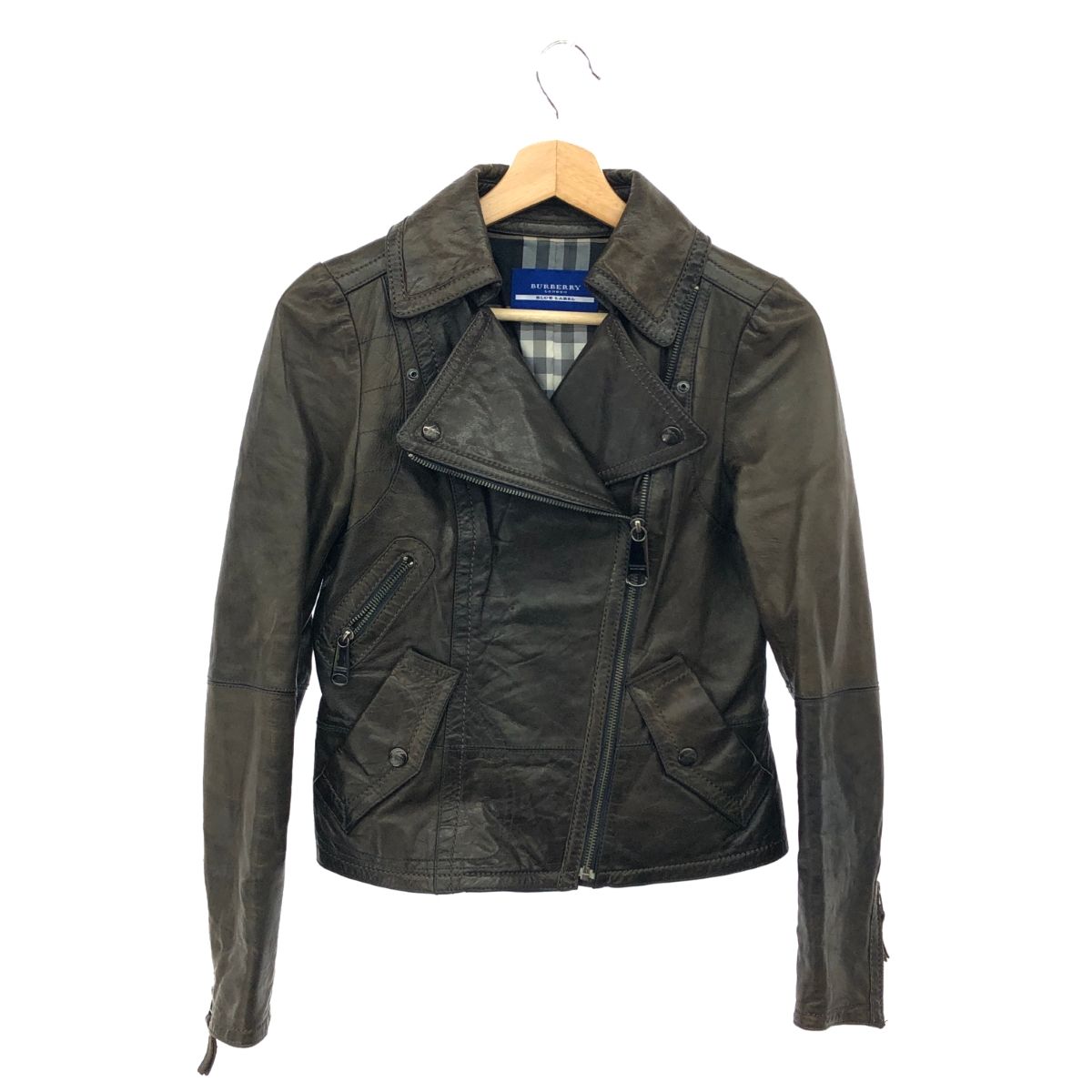 BURBERRY BLUE LABEL】レザージャケット BURBERRY BLUELABEL レザー