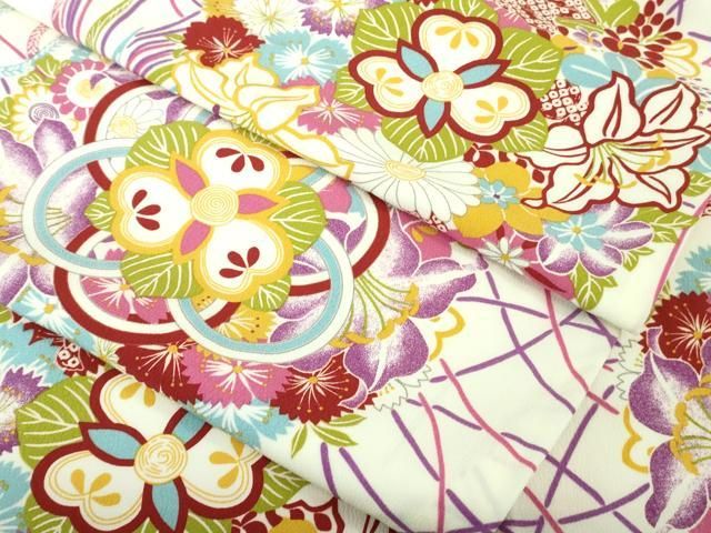平和屋着物□極上 撫松庵 振袖 薬玉花文 洗える着物 逸品 DZAA6945kh5