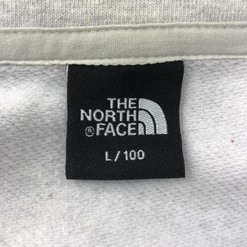 中古】THE NORTH FACE ハーフジップアップスウェット L ホワイト