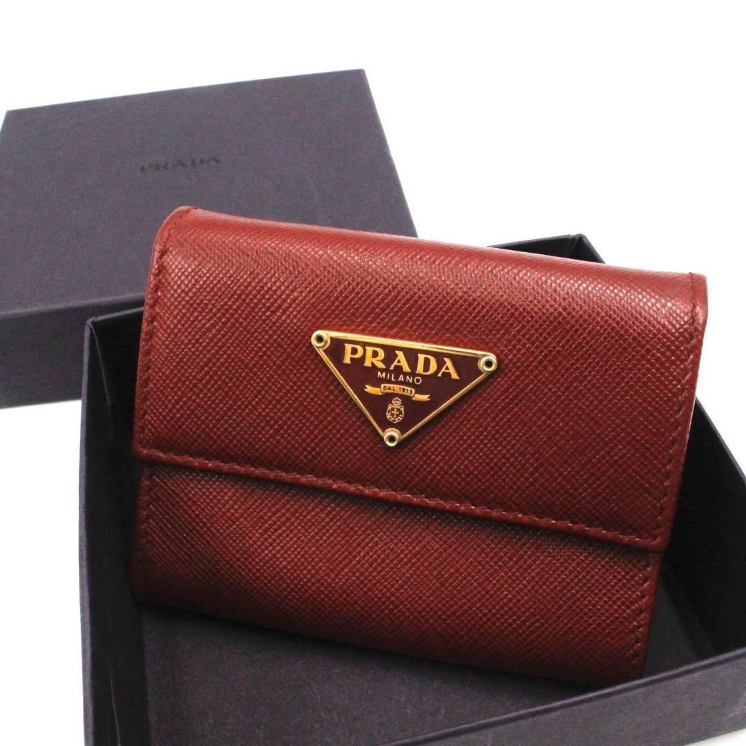 ✨未使用展示品 希少品✨箱付き PRADA コインケース ミニ財布 三角  