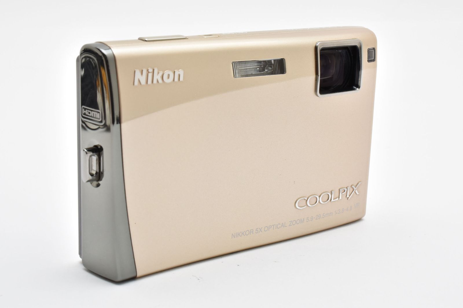 美品 動作品 Nikon COOLPIX S60 3.5型液晶 Nikon Coolpix S60 Digital Camera (Champagne Pink) 26132 B&H