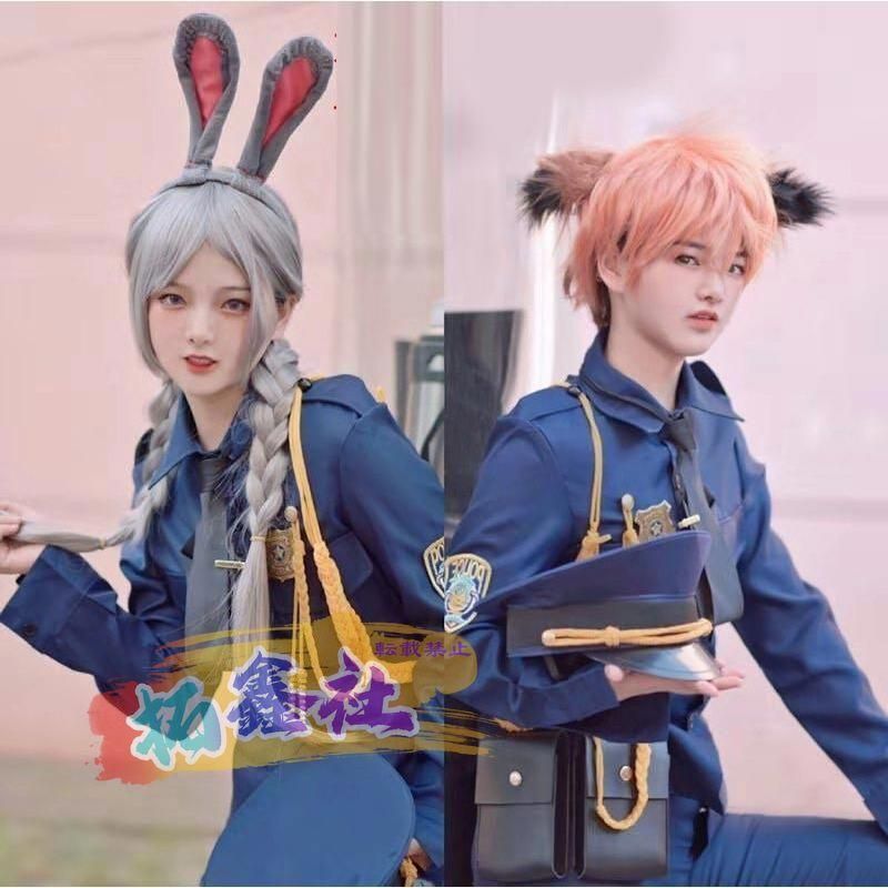 フルセット ディズニー ズートピア ジュディ ホップス ニック ワイルド 警察官 コスプレ衣装