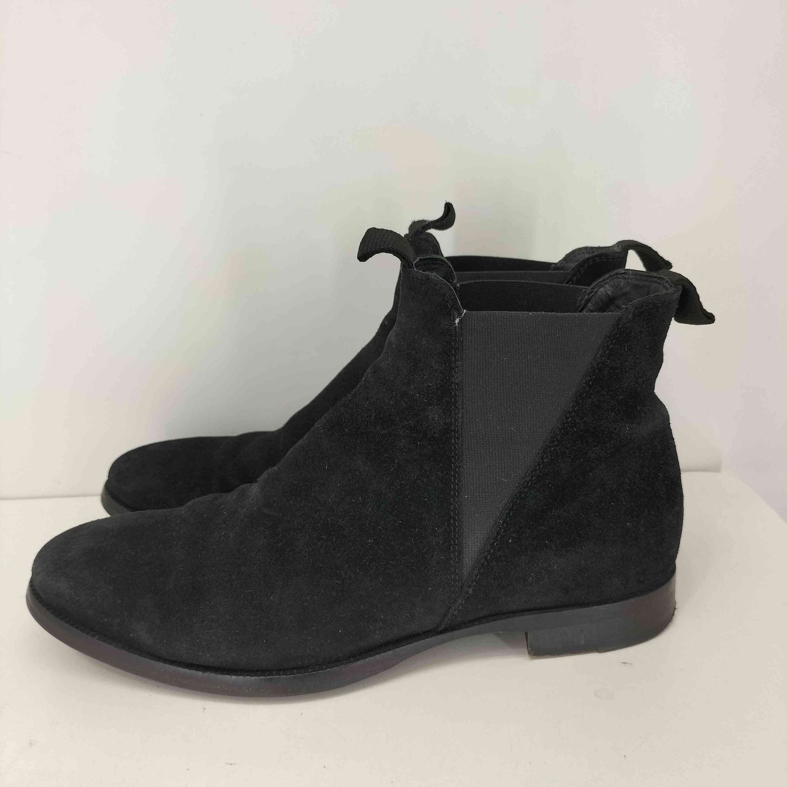 Acne Studios黒スエードシューズ アクネストゥディオズ ACNE STUDIOS スエード サイドゴアブーツ