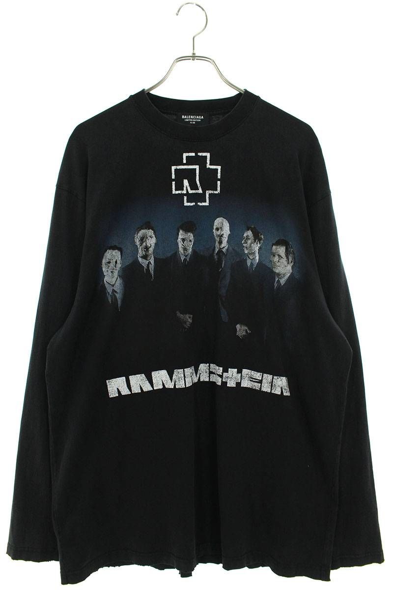 バレンシアガ サイズ:XXS  651796 TLV51 ラムシュタインプリントヴィンテージボクシー長袖カットソー 中古 SS13 バレンシアガ 21SS 651796 TLV51 世界200点限定 ラムシュタイン